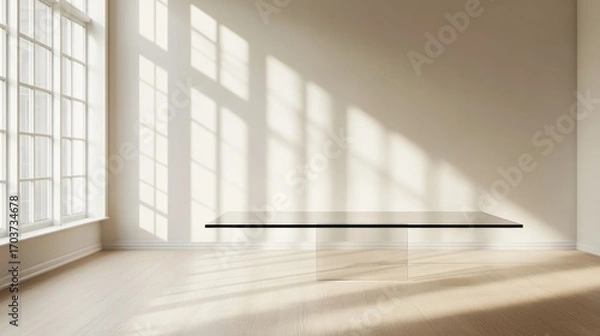 Obraz Minimalist interior with natural light