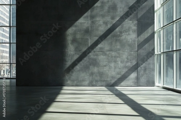 Obraz Sunlight creates shadows in architecture