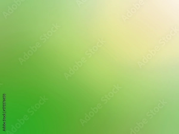 Fototapeta Gradient green yellow colored blurred background