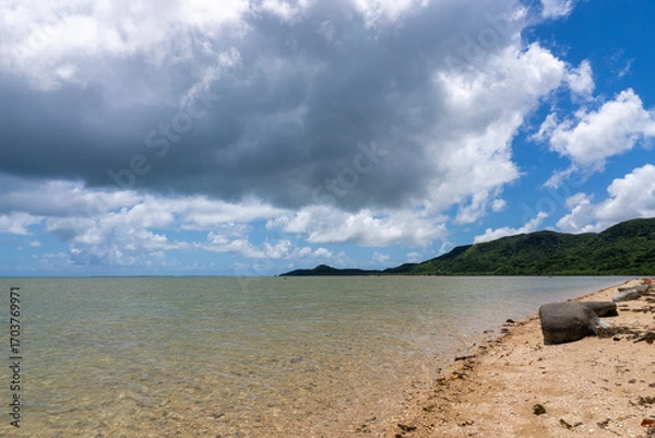 Obraz 由布島の景色、沖縄、8月