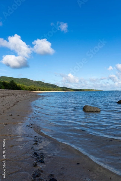 Obraz 南風見田の浜から見た海、西表島、沖縄、夕方、8月