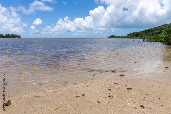 Obraz 由布島の対岸からの景色、8月、沖縄