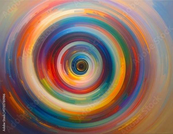 Obraz Abstract swirling concentric circles
