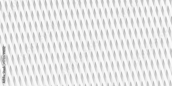 Fototapeta Modern minimal white diagonal lines overlapping grid, geometry pattern template background
