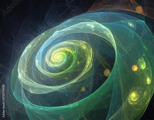 Obraz Abstract swirling fractal design