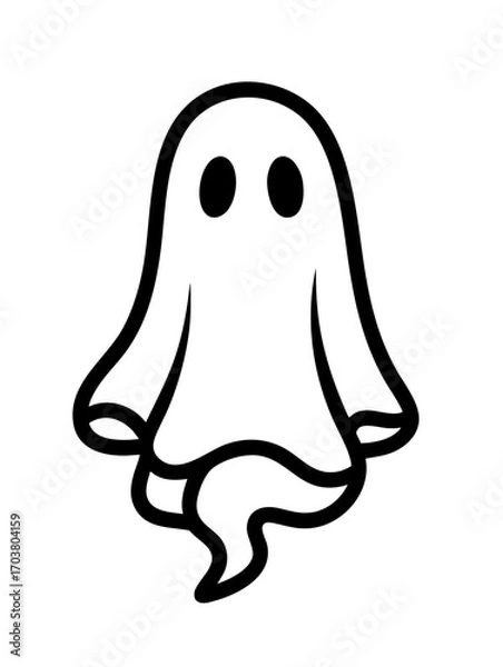 Fototapeta Friendly Ghost Illustration