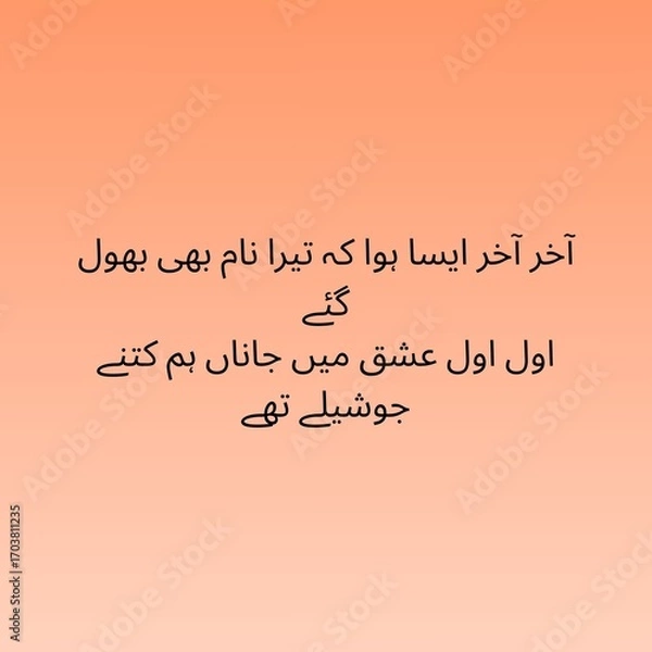 Fototapeta Best Urdu Poetry on Grief, Loneliness, and Self-Reflection | Sad Shayari Quotes in Urdu | Heart Touching Urdu Lines for Life, Emotions, and Status Updates