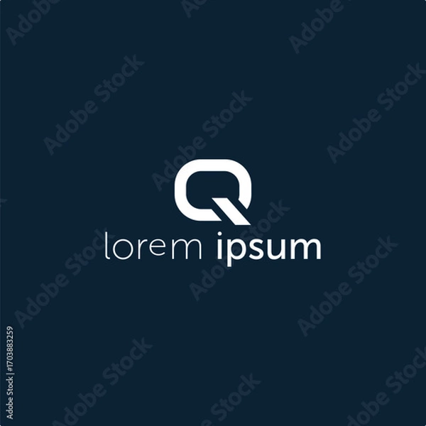 Obraz Q logo design