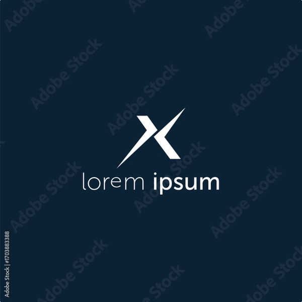 Obraz X logo design