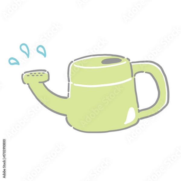 Obraz カラフルなじょうろのイラスト