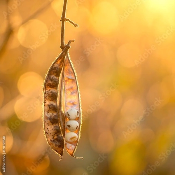 Obraz Dried seed pod in sunlight