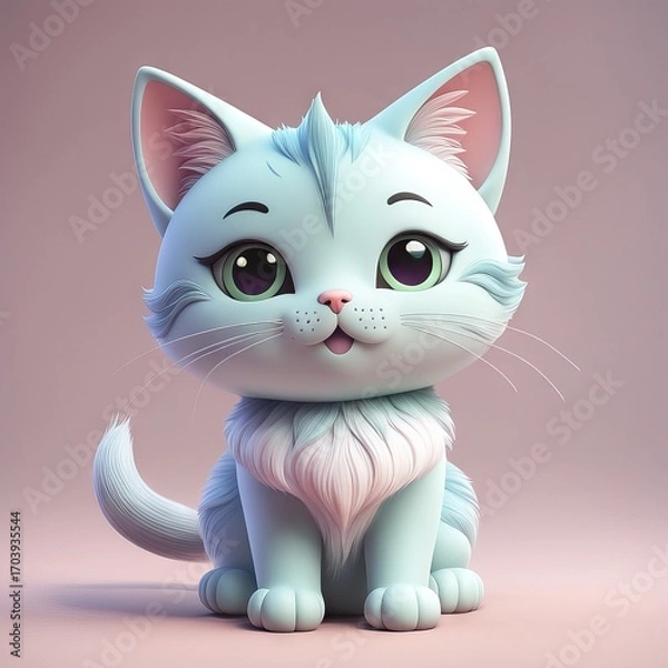 Obraz cartoon cat 3d