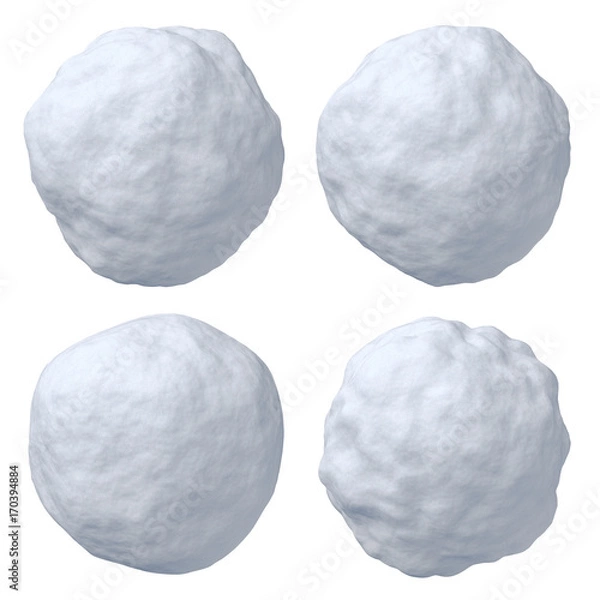 Obraz Zestaw śnieżek