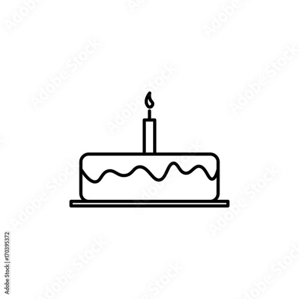 Obraz birhday cake icon