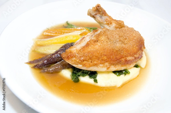 Obraz chicken and polenta