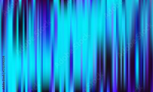 Fototapeta Fractal Glass Gradient Vector Texture. Reed vertical lines patterned glass, overlay with transparent background. Universal teal and pink stylish gradient