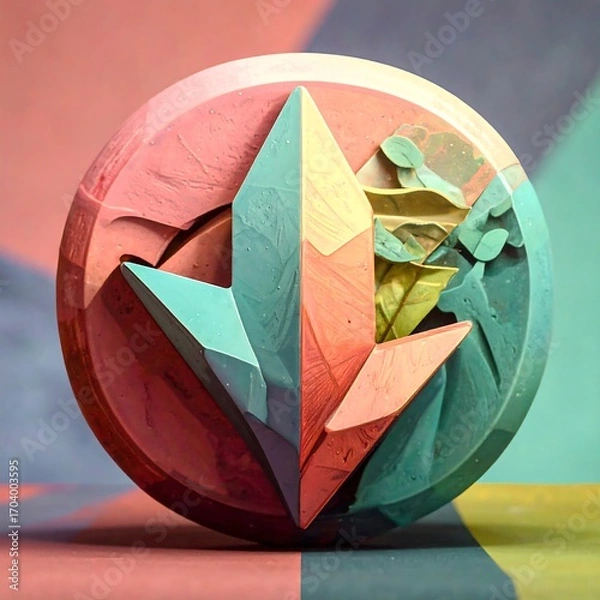 Obraz Abstract 3D geometric form