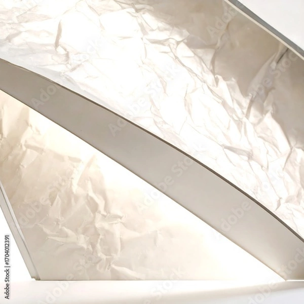 Obraz Abstract architectural form with crumpled paper