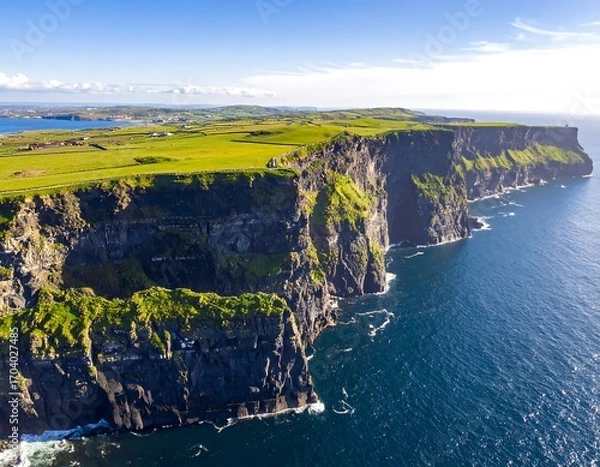 Fototapeta Dramatic cliffside landscape