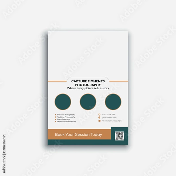 Obraz creative business flyer design template