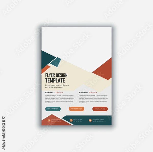 Obraz creative business flyer design template