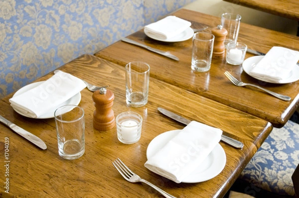 Obraz restaurant tables