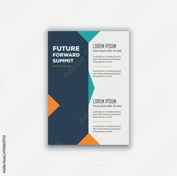 Obraz creative business flyer design template