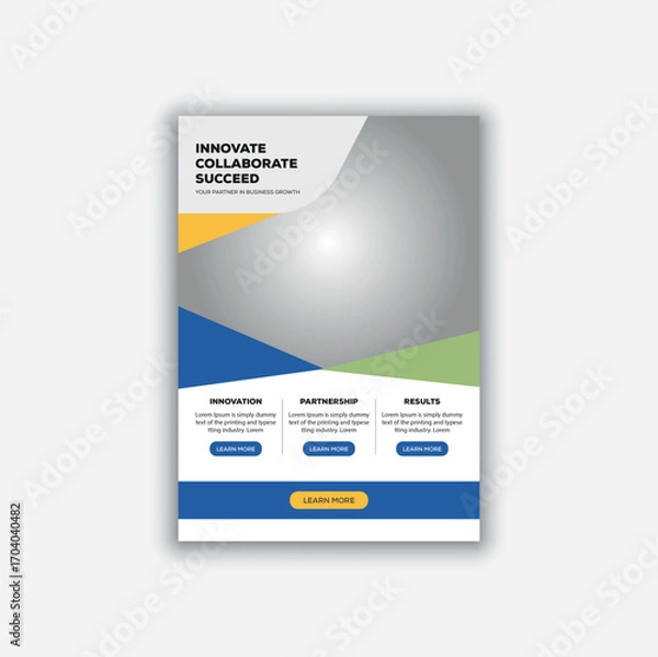 Obraz creative business flyer design template