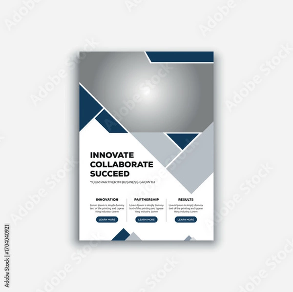 Obraz creative business flyer design template