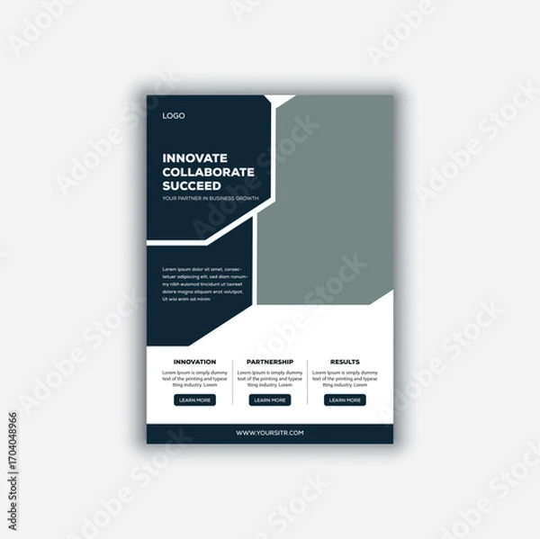 Obraz creative business flyer design template