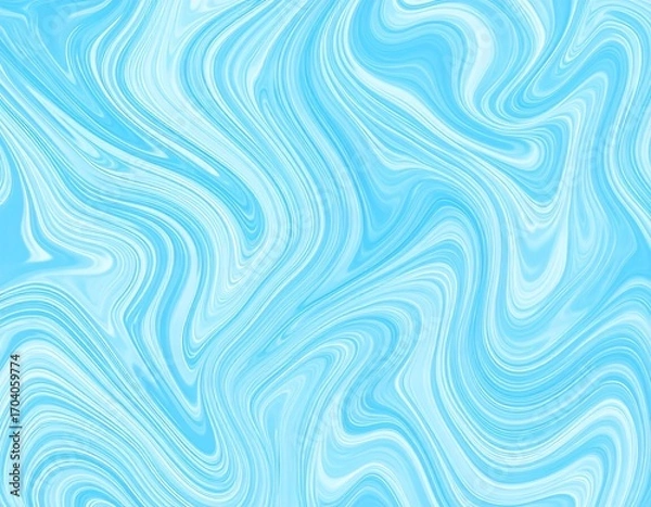 Obraz Abstract swirling light blue marble pattern