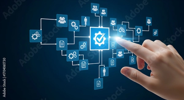 Obraz Streamline your workflow Optimize business processes with innovative technology solutions