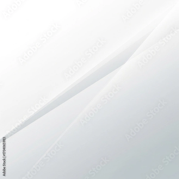 Fototapeta Clean and Minimalist White and Gray Abstract Geometric Background with Subtle Lighting and Shadows
