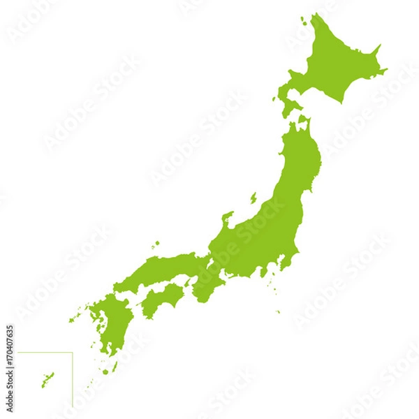 Obraz Mapa Japonii