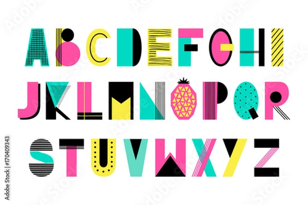 Fototapeta Vector creative Alphabet