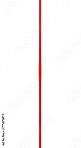 Obraz Abstract Red Line on White Background Minimalist Design Element Graphic Resource Stock Photo