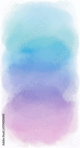 Obraz Abstract Watercolor Background Blue Purple Pink Gradient Soft Artistic Texture Design Element