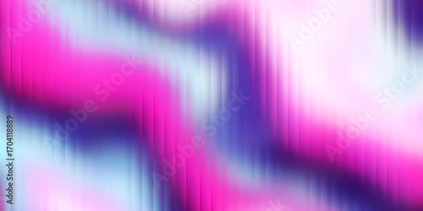 Fototapeta Abstract glass morphism gradient background with pink and purple waves and vertical stripe glowing texture effect