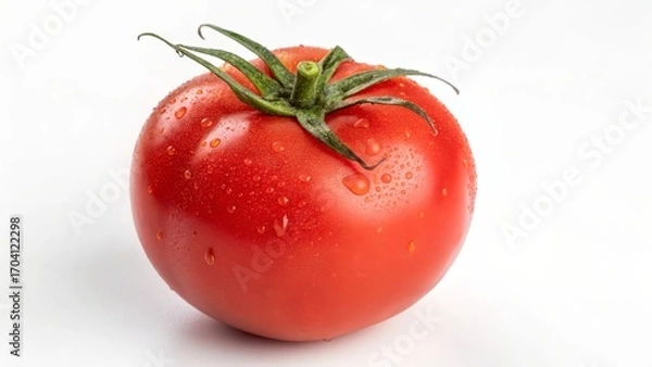 Fototapeta Fresh whole red tomato