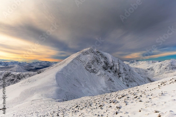 Obraz Scottish winter mountain landscape