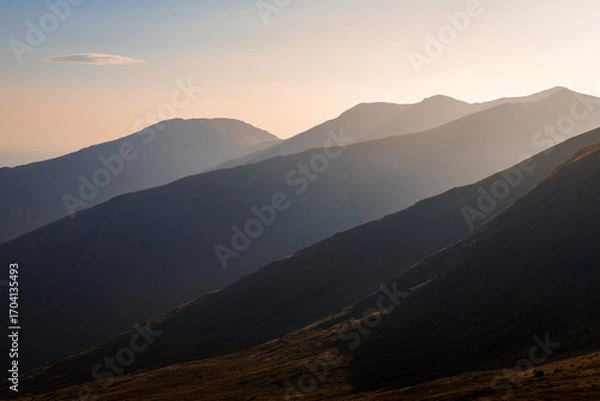 Obraz Scottish mountain layers