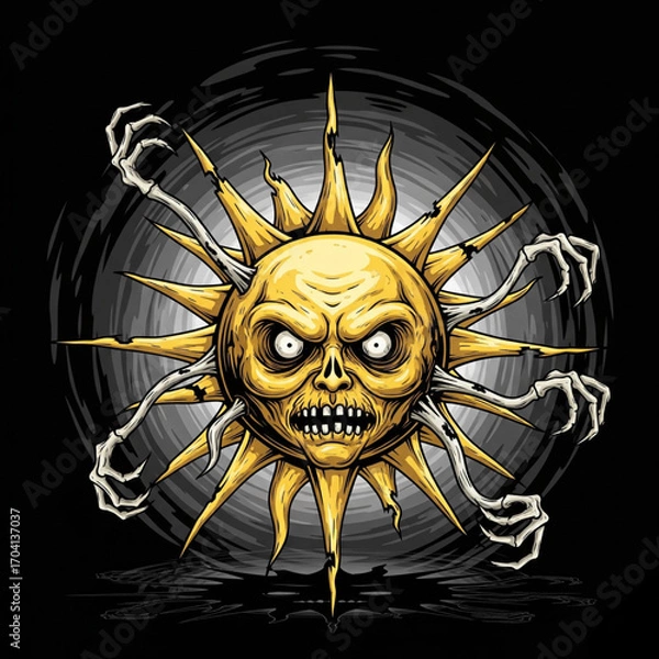 Obraz zombie sun.eps