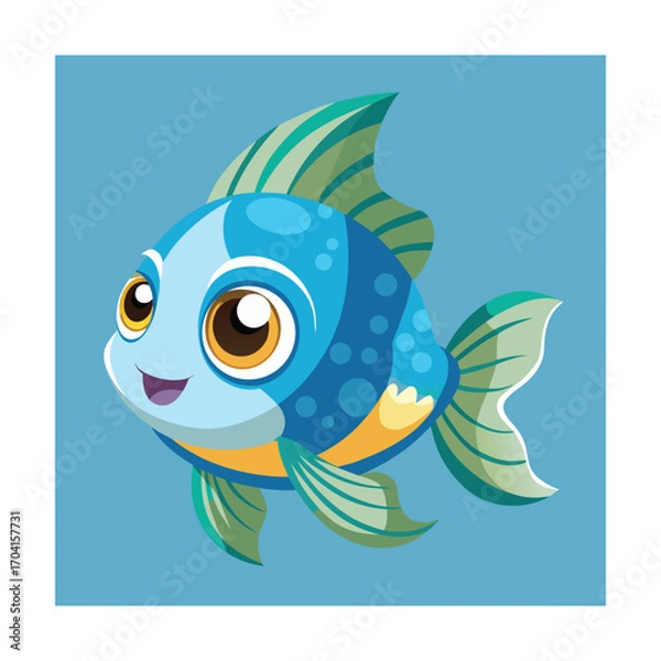 Obraz Baby Fish Vector Image Illustration