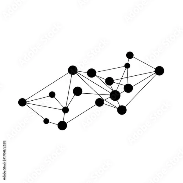 Fototapeta abstract network connection