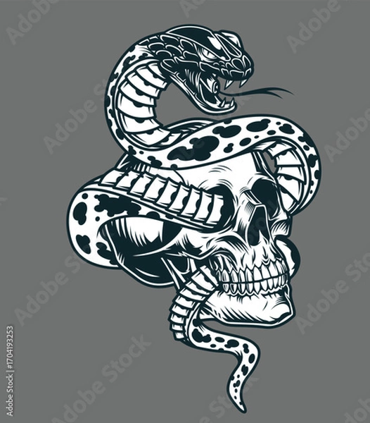 Fototapeta snake vector design illustration
