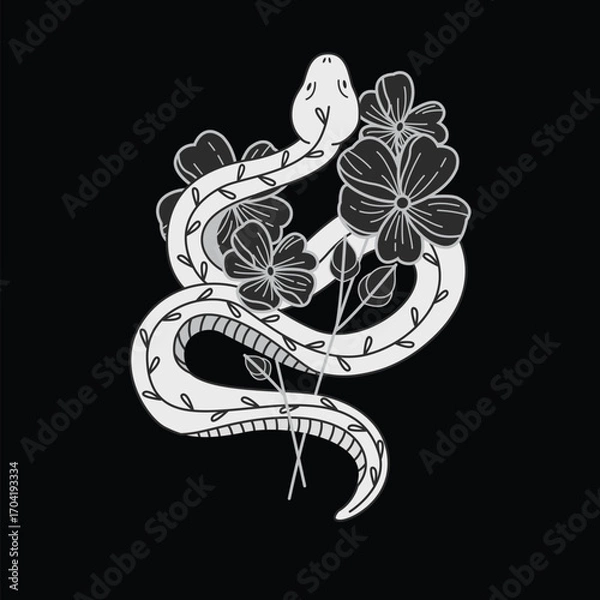Fototapeta snake vector design illustration
