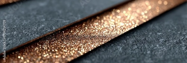 Fototapeta luxury web design, professional luxury web banner with minimalist design, rose gold typography on charcoal background, refined elements, and high-end aesthetic