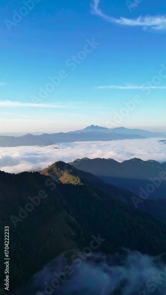 Obraz Misty mountain panorama