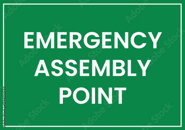 Obraz Emergency Assembly Point Sign