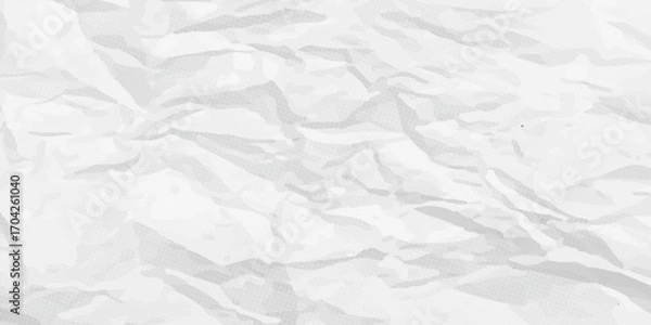 Fototapeta Creative background with scattered overlay of crumpled papers.